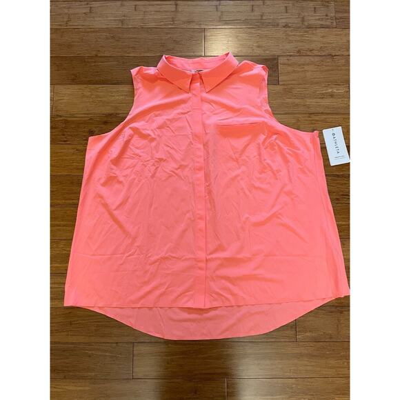 NWT ATHLETA Urbanite Tank Plus 3X | Sunset Glow‎ Orange Top #986335 - Picture 3 of 8